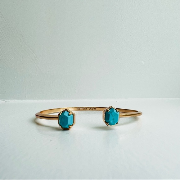 Kendra Scott Rose Gold Turquoise Magnesite Bracelet - Picture 2 of 4
